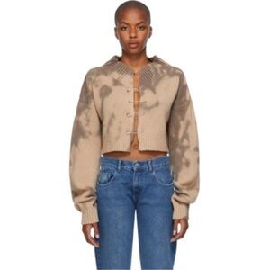 Danielle Guizio Tie Dye Safety Pin Sweater